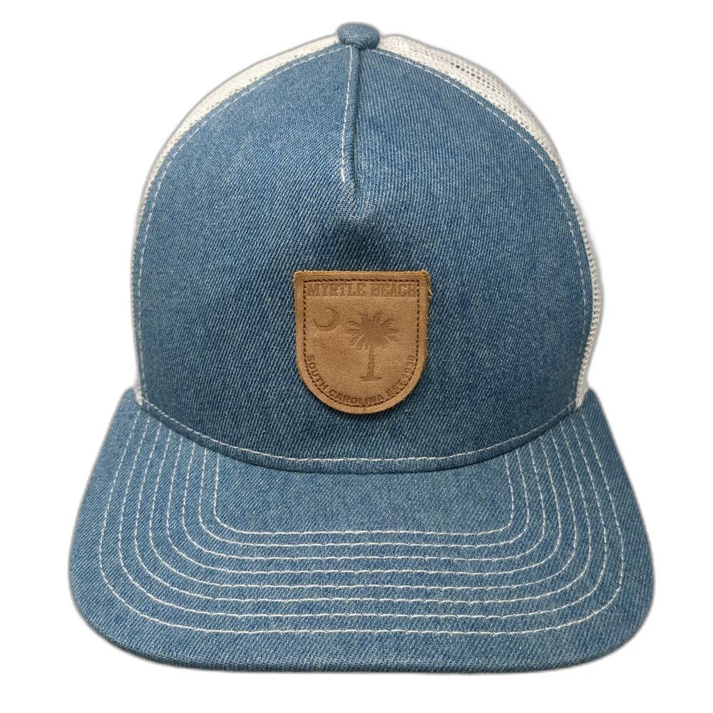 Essencial Caps Trucker Hat Blue One Size Myrtle Beach South Carolina Mesh Back